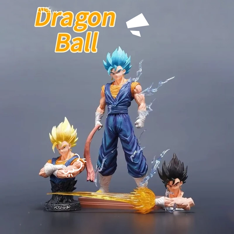 

【В наличии】Dragon Ball аниме 32 см/12,6 дюйма Vegetto фигурка статуя из ПВХ Коллекционная модель игрушки для украшения рабочего стола подарок