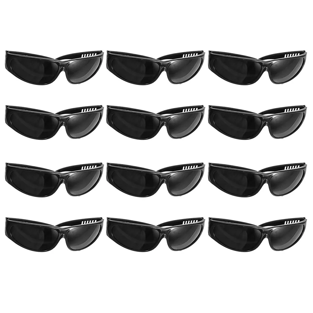 12-個の電気溶接安全ゴーグル防風耐光保護メガネ溶接作業用長時間着用快適なデザイン