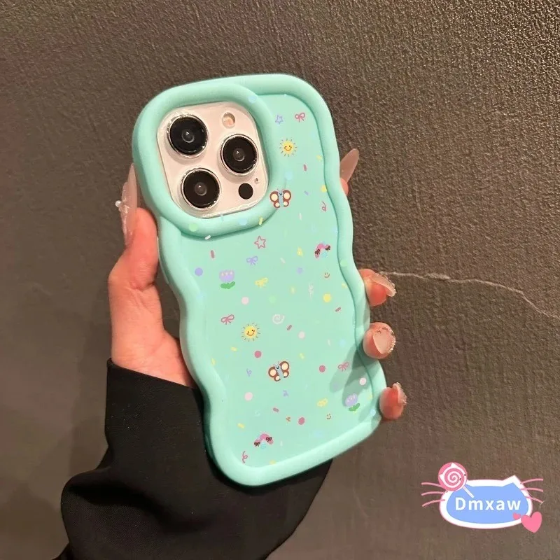 Custodia per telefono ondulata 3D per Honor 200 90 Smart 70 Lite 9X Pro 8A Pro 7C Magic 7 6 5 Lite 5G 4G Cover posteriore Cute Graffiti Custodia morbida