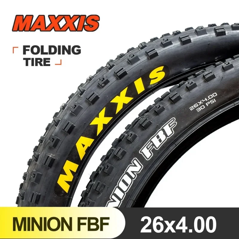 MAXXIS 26 Minion FBF FBR 26*4.0 26*4.8 Fold MTB Mountain Bike Tire for Trial Ride Fat Bike Plus Tyre Low Rolling Bicycle Part