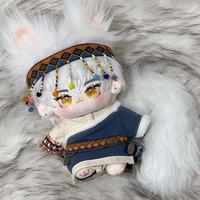 Time raiders dmbj wu xie zhang qiling wang tibetische mönche schnee cp kostüm für 20cm plüsch puppe ausgestopfte kleidung plushie kleidung sa