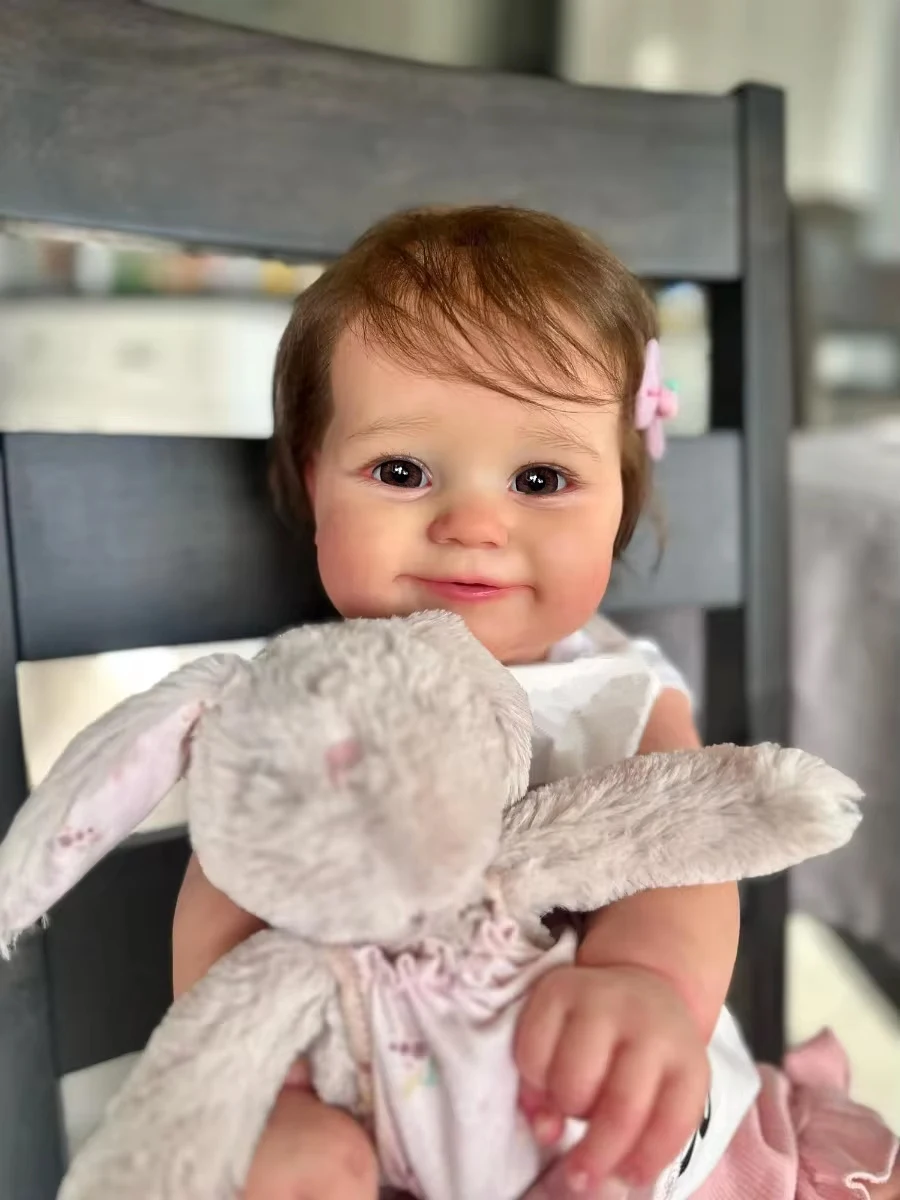 20 นิ้วน่ารัก Bebe Maddie สาว Reborn ตุ๊กตา Handmade 3D ทาสีผิวเหมือนจริง Bebe ทารกแรกเกิดตุ๊กตาเด็กของขวัญวันเกิด