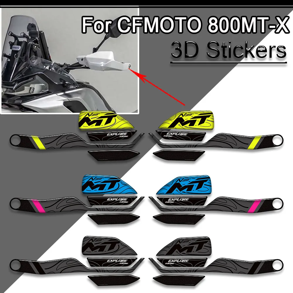 2024 2025 For CFMoto 800MT-X 800MT 800 MT - X Adventure Bike Protector Tank Pad Grips Kit Knee Fairing Fender Stickers Decals