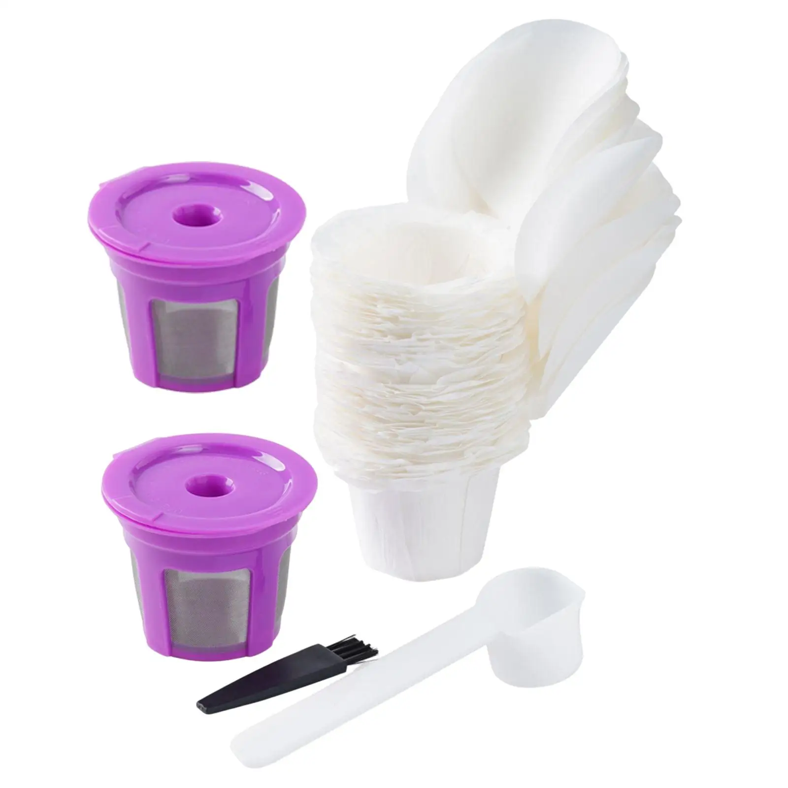 50 шт. фильтры для кофе с крышкой, бумажные фильтры для кофемашины, фильтры для кофемашины для 1,0 и 2,0, часть кофеварки