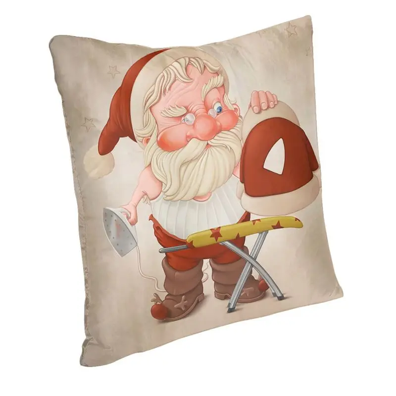 Santa Claus With Flatiron Luxury Pillow Cover Home Decorative Christmas Sofa Cushion Case 40x40cm 3D Printing Pillowcases