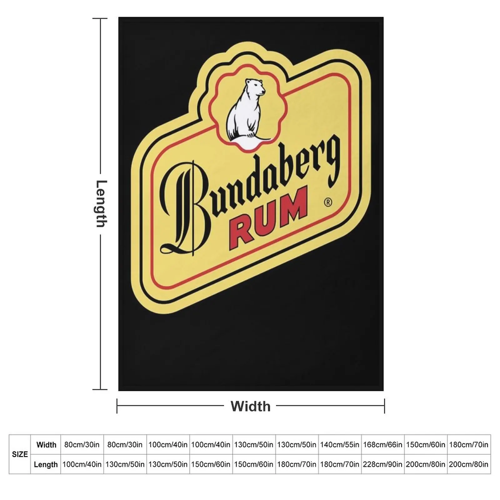 BEST SELLER bundaberg rum logo Merchandise Throw Blanket Decorative Sofa Vintage for sofa Picnic Tourist Travel Blankets