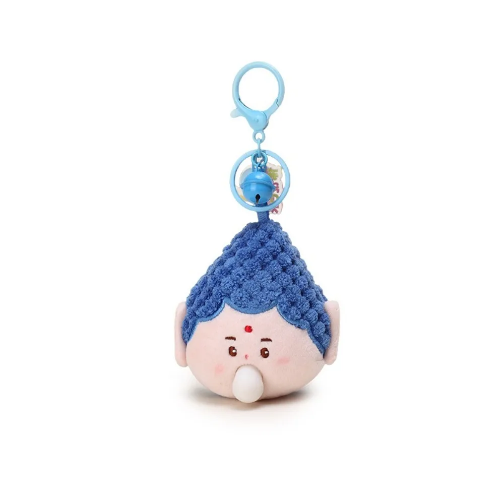 Kawaii Bubble Boy Girl Keychain Cute Creative Plush Doll Handmade Backpack Pendant Stuffed Toy Bag Decorative Accessories