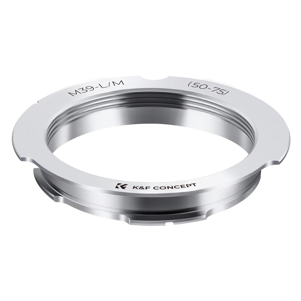 K&F Concept M39-LM (50-75) Lens Mount Adapter for Leica M39 50mm/75mm Lenses to Leica M Camera Body for Leica M1 M2 M3 M4 M5 M6