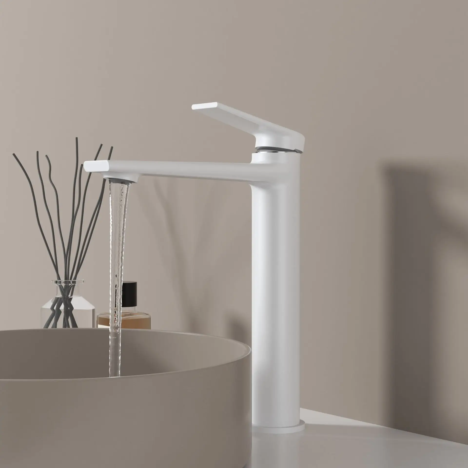 

Chrome Bathroom Basin Faucet Hot And Cold Water Mixer Tap