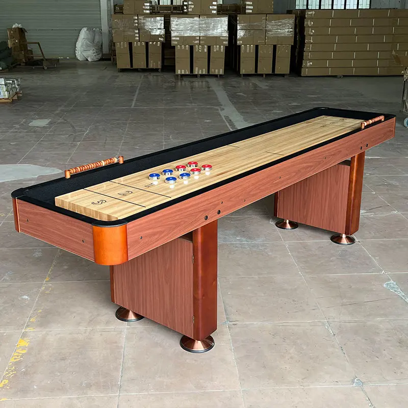 9-Foot high-end luxury sand arc table for competition, shuffleboard table for competition, solid wood sandpot table