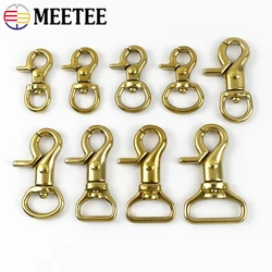 1/2/3/5Pcs Solid Brass Trigger Clips Swivel Lobster Clasp Snap Hook for Bag Strap Belt Webbing Pet Dog Rope Leashes Hang Hook