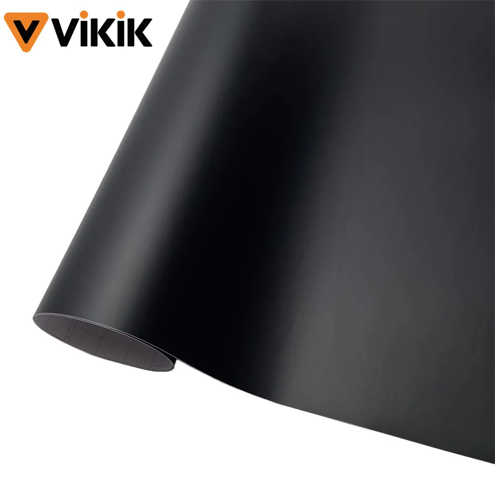 Black Matte Vinyl Self Adhesive Car Body Wrap Motorcycle Foil Sticker Computer Laptop Skin Decal Bubble Free