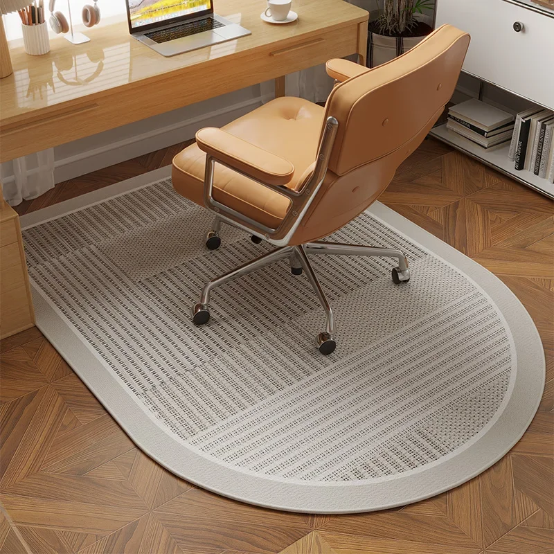 VIKAMA Luxury Style Arched Computer Chair Cushion Anti-Slip And Durable Desk Seat Floor Mat Office Carpet Home Decoration - view 2