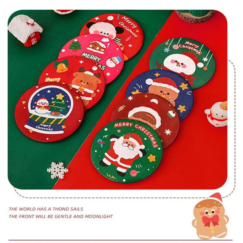 1 pçs natal feminino espelho de maquiagem portátil redondo ferramenta de maquiagem espelhos de maquiagem cosmética mão mini espelho bonito espelho de bolso