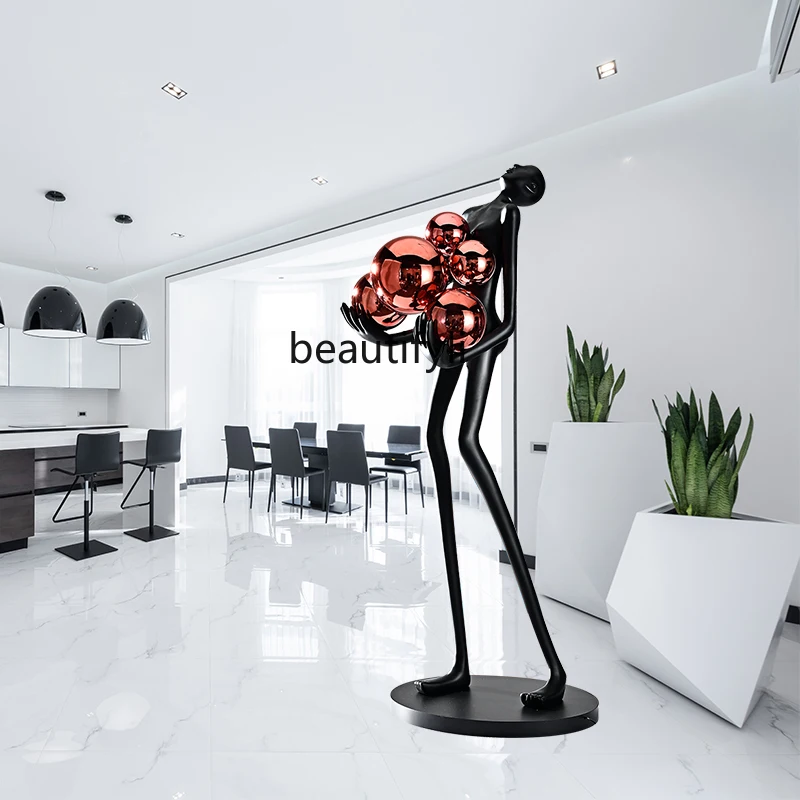 

zq Character Ball Light Creative Modern Hotel Lobby Living Room Decoration Office Bedroom Home Ornament