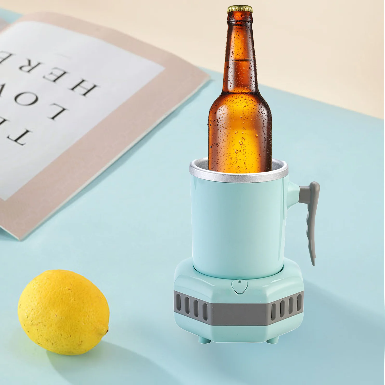 Protable Mini Refrigerator Summer Drink Chiller Kettle Drink Instant Quick Cooling Cup For Cola Beer Coffee Juice Electric