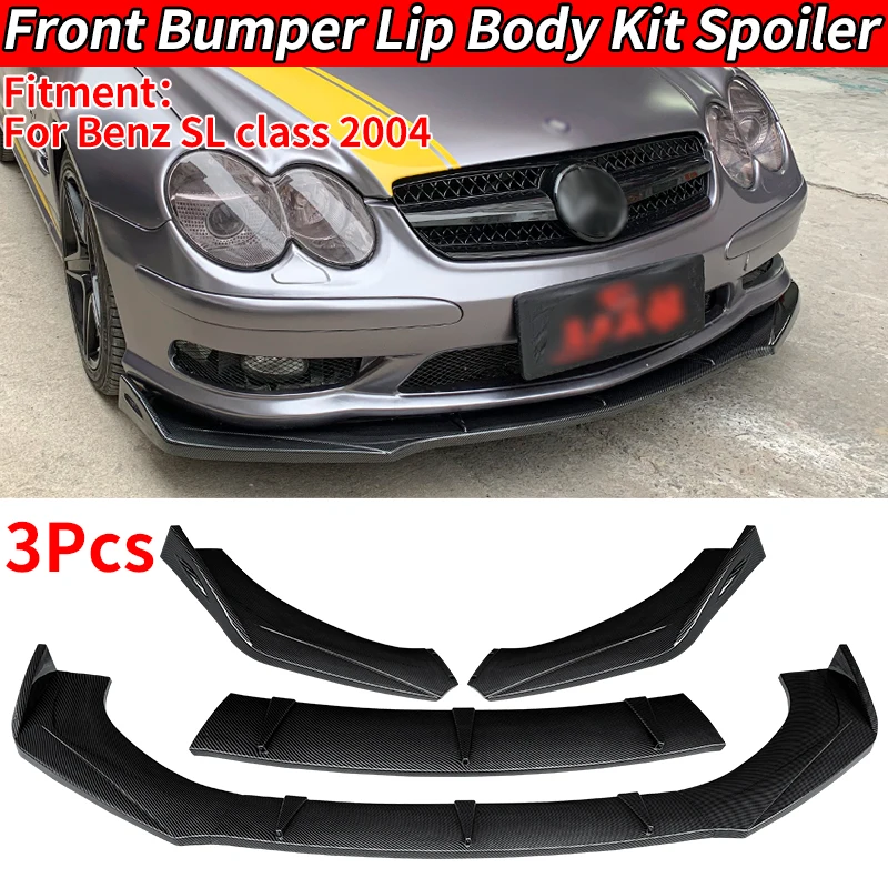 

For Mercedes-Benz SL350 Class 2004 Car Body Kit Front Bumper Splitter Lip Diffuser Spoiler Protector Carbon Fiber Accessories