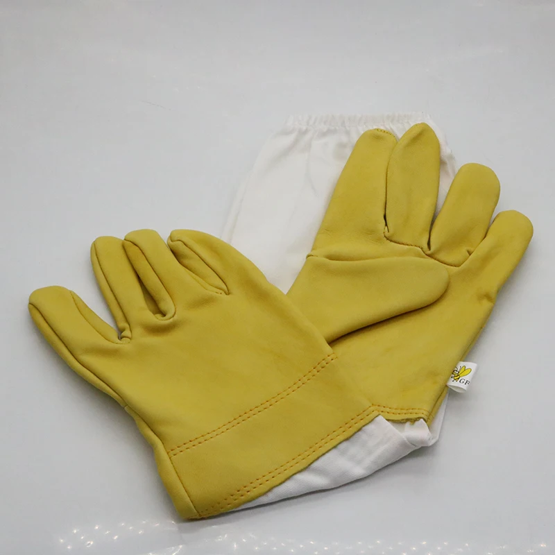 Guantes de apicultura de piel de oveja, herramientas de apicultura profesional, antipicaduras de abejas, 1 par