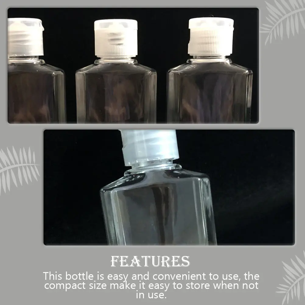 

35 Pcs Eight Angle Bottles Durable Travel Shampoo Empty Plastic Bottles H Washing Lotion Storage Toiletries Cosmetics