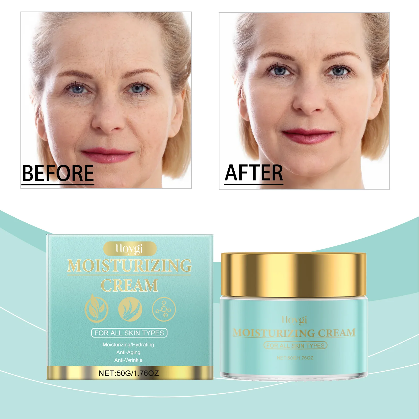 Crema idratante universale - Crema idratante antietà viso e corpo per tutti i tipi di pelle - 50 ml/1,76 once"