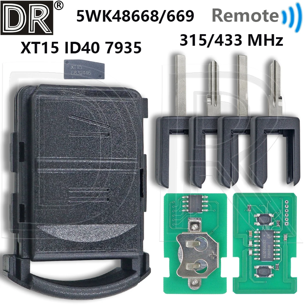 

Отличный чип ID40 315/433 МГц 5WK48668/9 автомобильный дистанционный ключ для Vauxhall Opel Corsa Meriva Combo Tigra A B Holden Chevrolet Tornado