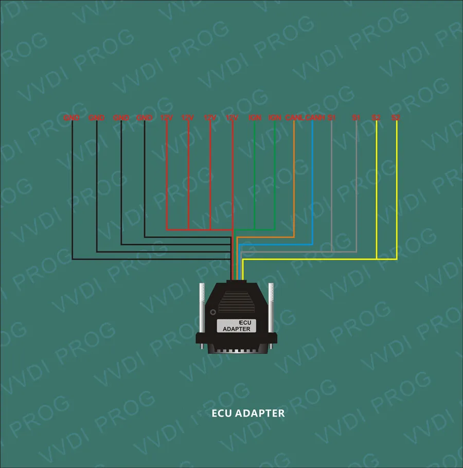 Xhorse VVDI Prog for Bosch ECU Adapter for BMW ECU N20 N55 B38 MSV90 B48 N13 Support Reading ISN Data Connector ISN ECU Adapter