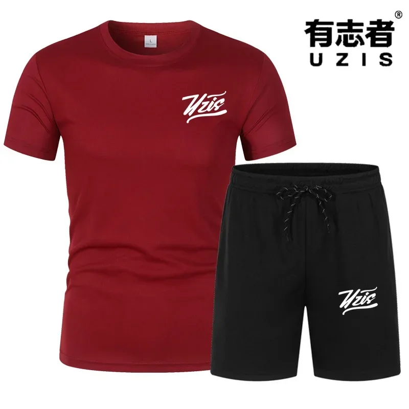 Ambition and fashion, the set of T-shirt and shorts for the determined ones. Men's T-shirt set.