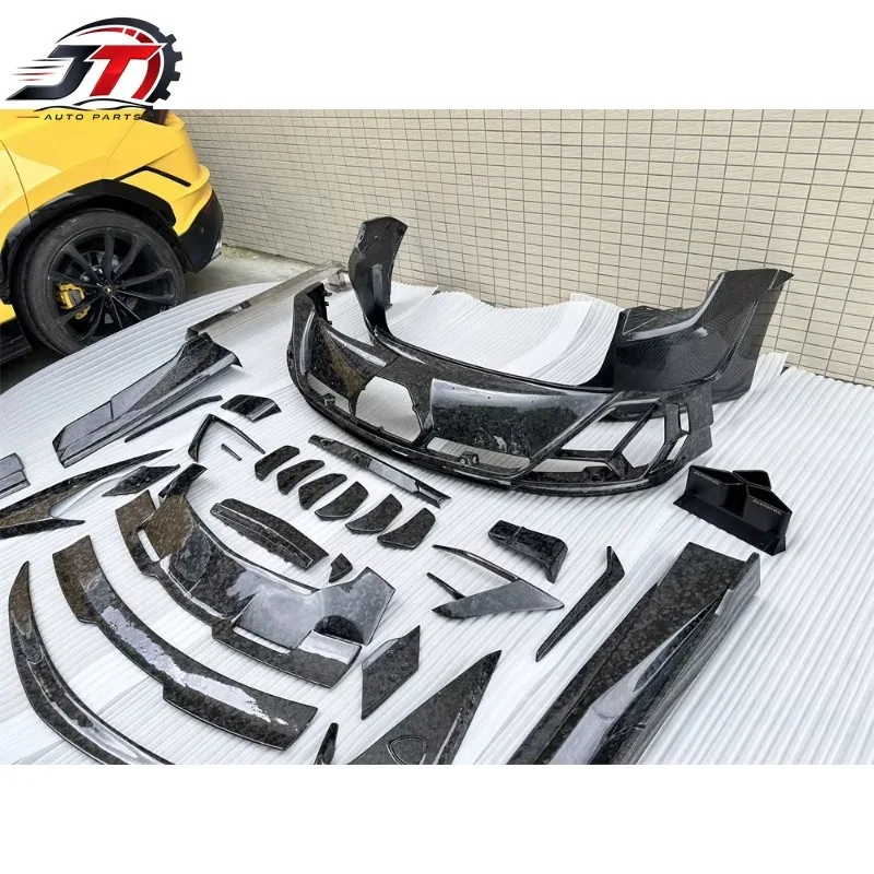 For for lamborghini URUS Upgrades Third Generation M-Type Dry Carbon Fiber Body Front Lip Diffuser Side Skirt Wheel Cover Spoile