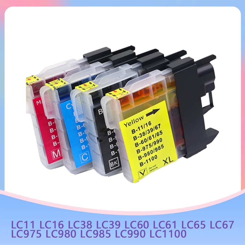 For Brother LC-980 xl LC980 xl LC1100 XL LC990 XL for DCP-6690CN J715W 535CN J615W,MFC-250C 255CW 257CW 290C 295CN 297C 5490CN