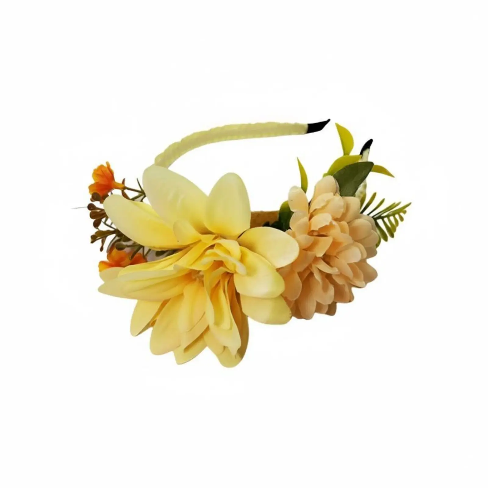 

Simulated Flower Headband, Bohemian Floral Hair Accessory, Wedding, Party, Travel, Photo Prop