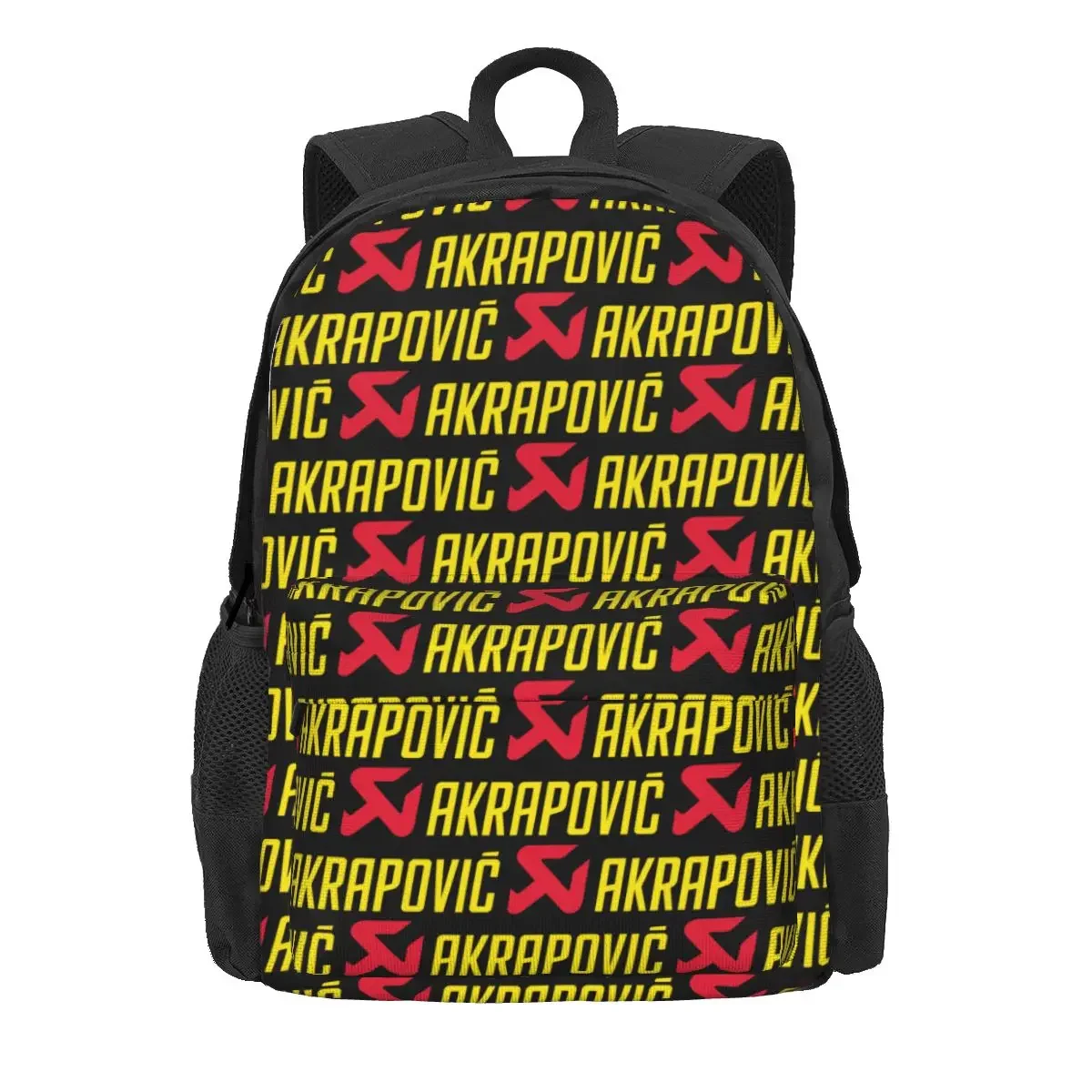 Akrapovics Logo AKS Motorcycle Exhaust Backpacks Boys Girls Bookbag Students School Bags Cartoon Laptop Rucksack Shoulder Bag