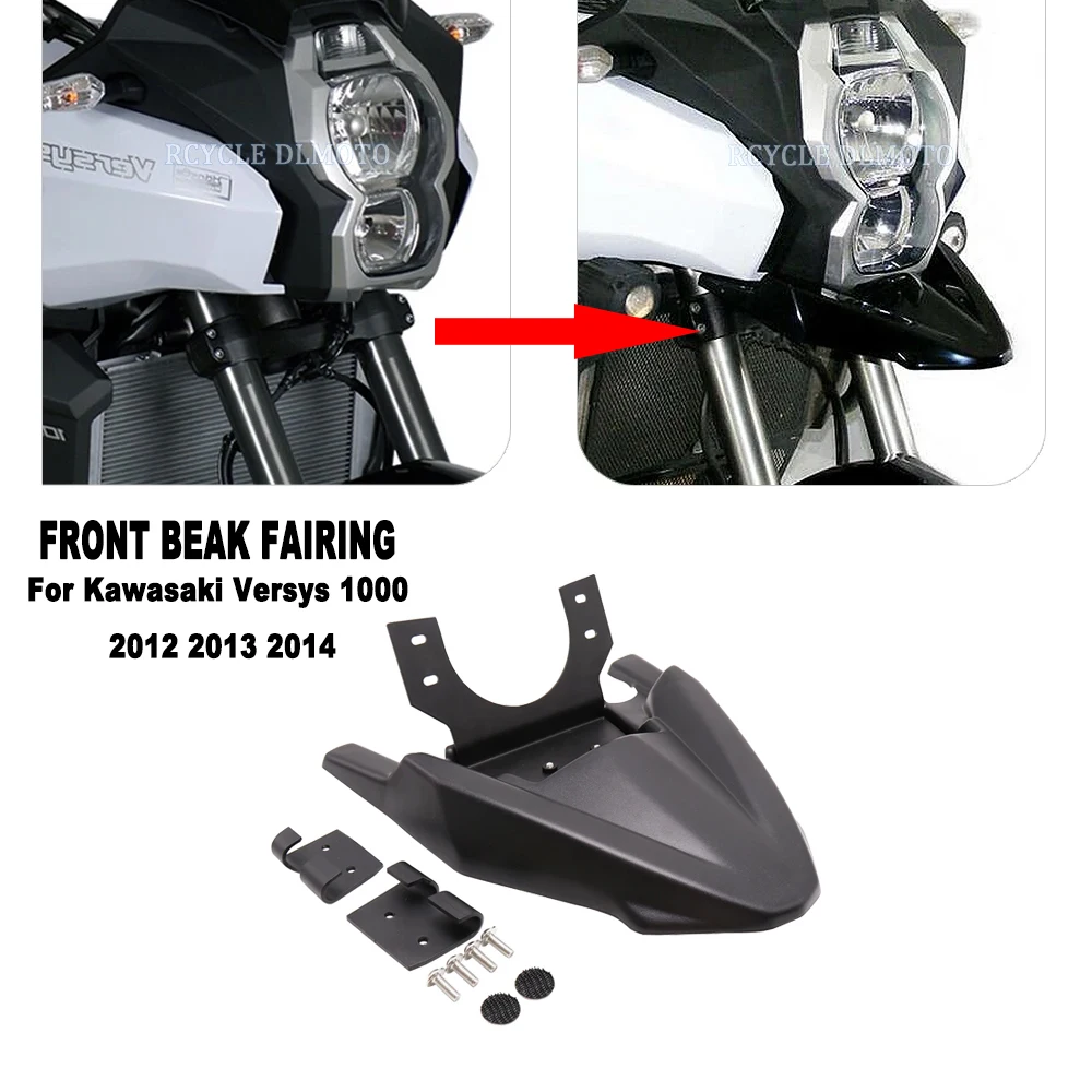 For Kawasaki Versys 1000 Versys1000 Motorcycle Accessories Cowl Guard Extension VERSYS 1000 2012 2013 2014 New Front Fender