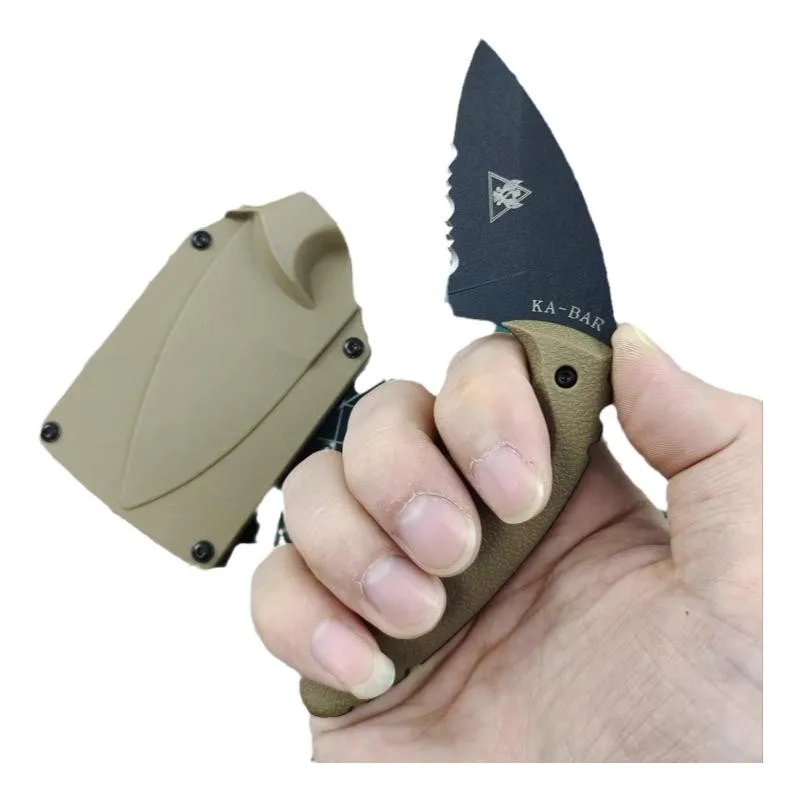 KABAR -1477，Small emergency rescue tool Wilderness survival diver cutting knife Mountain fishing camping spare self-defense knif