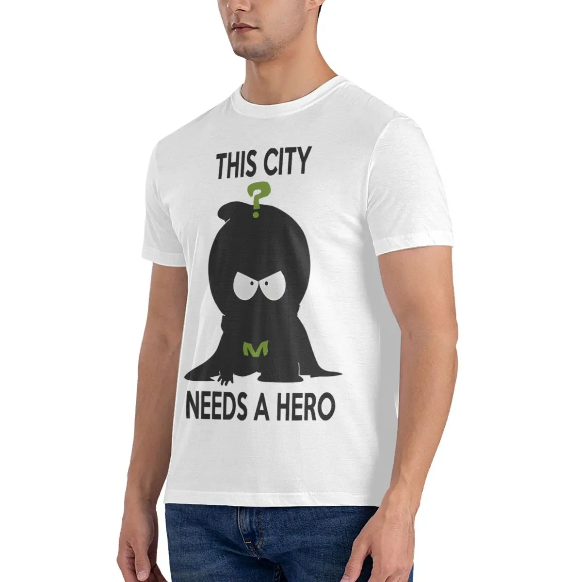 Mysterion T-Shirt for Men S-South Parks Unique 100% Cotton Tees Crew Neck Short Sleeve T Shirts 6XL Clothes