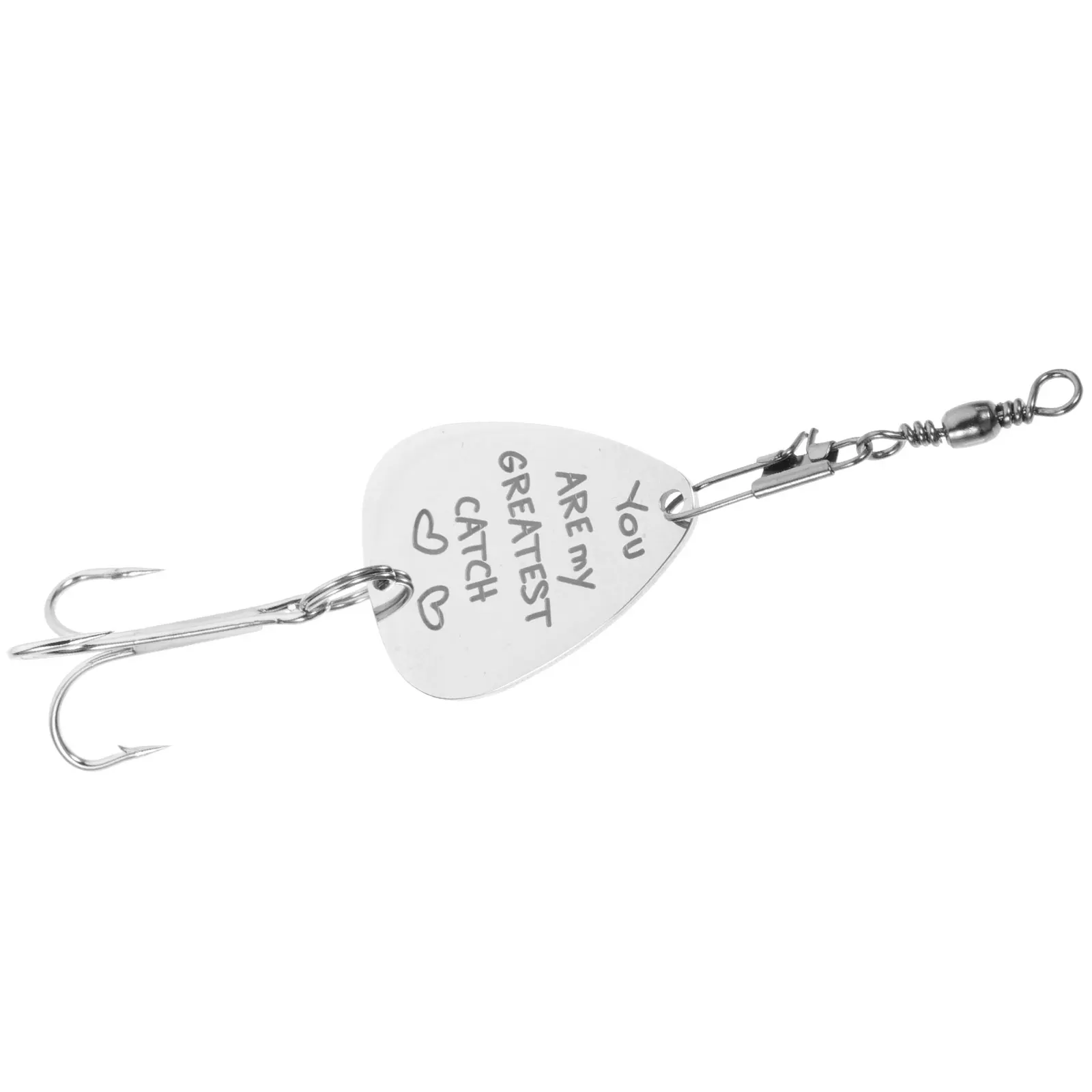 

Stainless Steel Fishing Hook Guitar Pick Ornaments for Charm Man Practical Small Outdoor Gear Decorative Hook