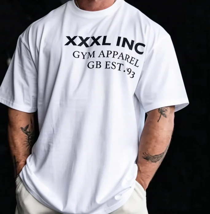 2026 new Men Casual Short Sleeve T Shirt, Multi Line Vintage Bold Letter Print Tee, Loose Fit Workout Top Daily Streetwear