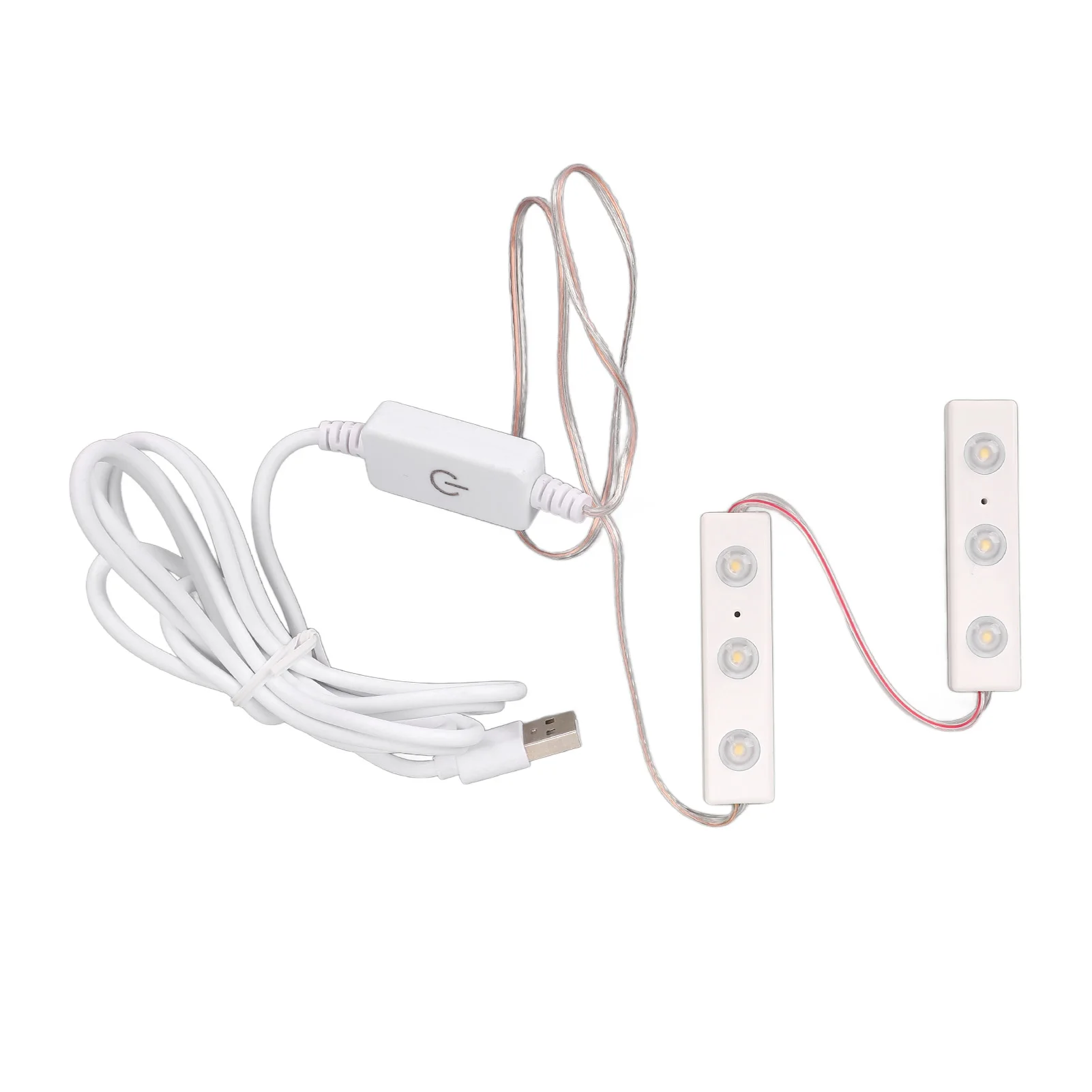 LED مرآة ماكياج ضوء سطوع قابل للتعديل USB المكونات في DIY مرآة قطاع ضوء لمبة LED مرآة ماكياج قطاع الضوء #5