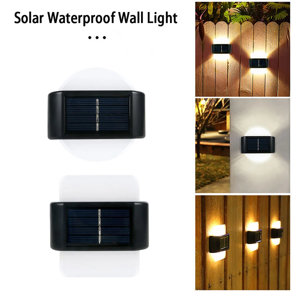 3PCS Kit LED Solar Wall Lamp 5W Outdoor Waterproof Safety LED Lighting Solar Charging Environment Protection EnergyConservation