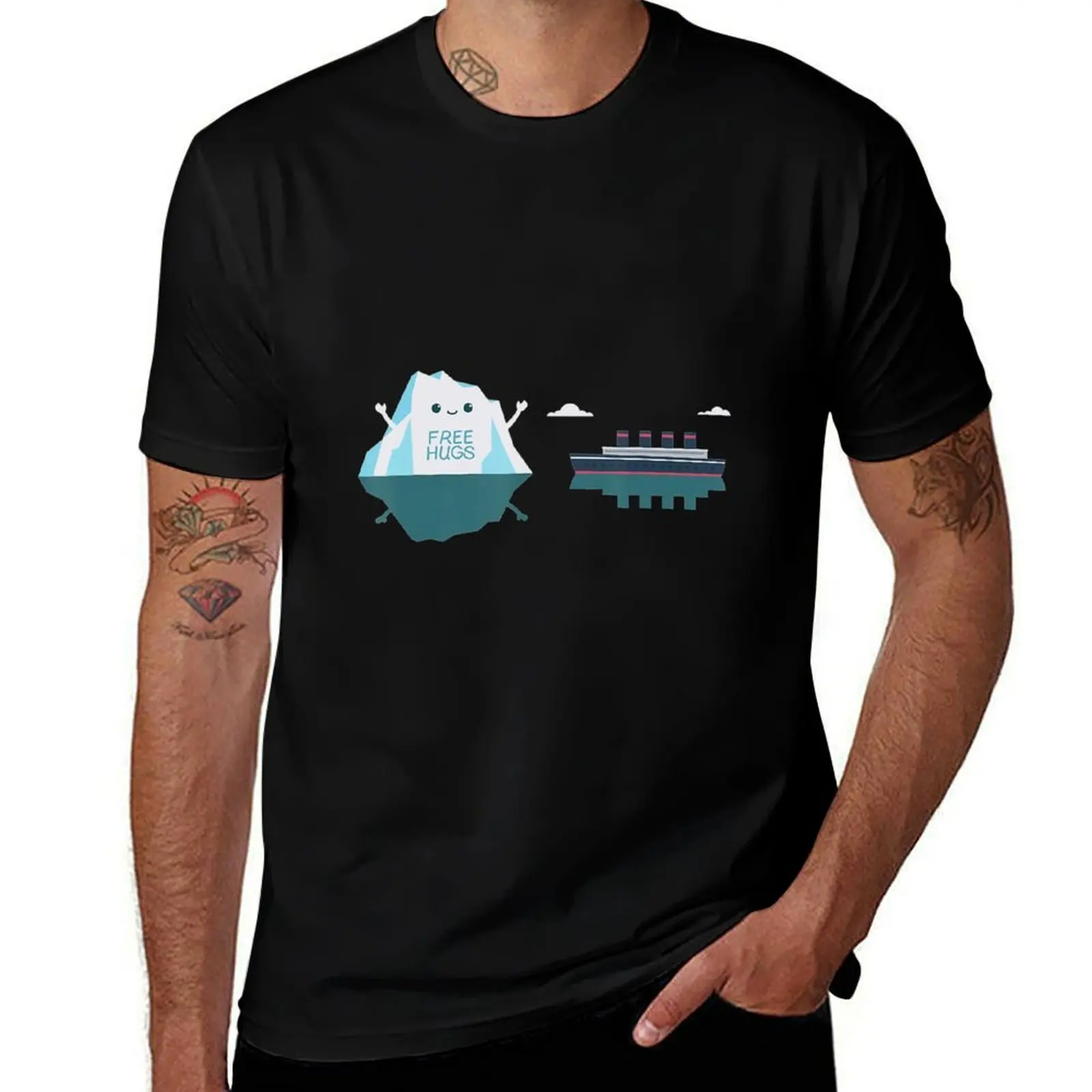 Retro Funny Titanic Cruise Ship Iceberg 1912 T-Shirt Outdoor Sports Short Sleeve Top T-Shirt