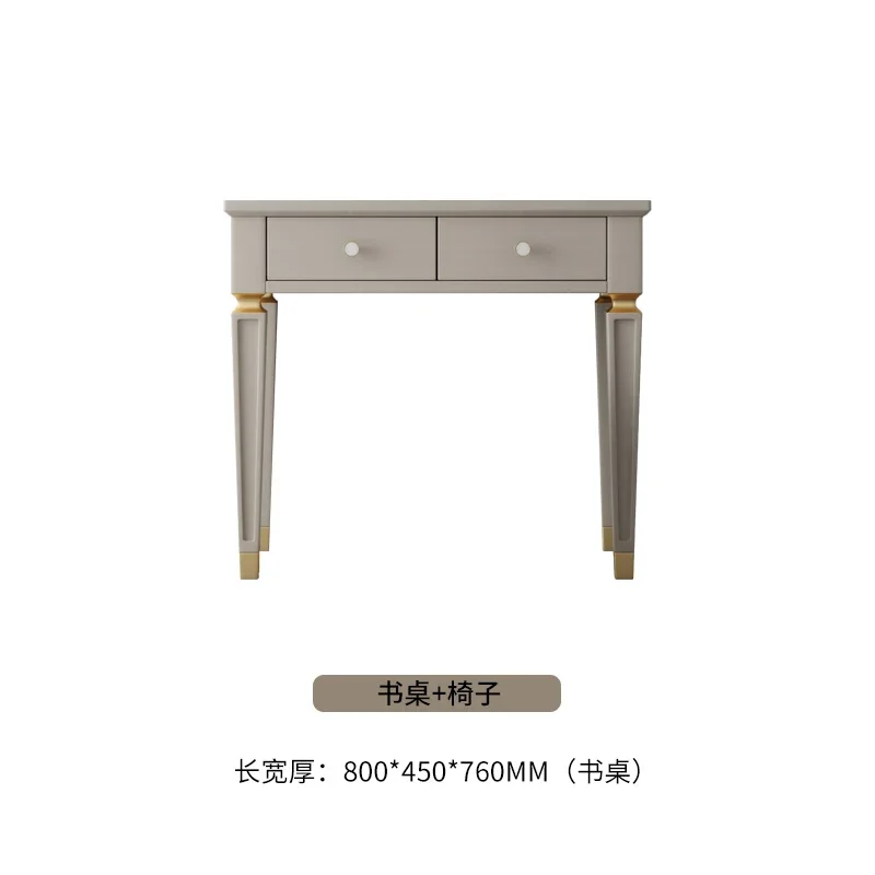 

YY American Light Luxury Solid Wood Desk Student Household Modern Minimalist Bedroom