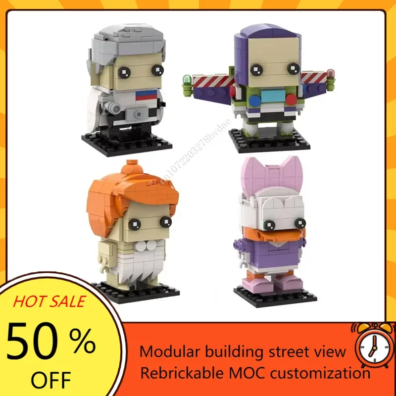 MOC Film Karakters Rogue One, Buzz Lightyear, Wilma Flintstone En Daisy Duck Brickheadz Bouwstenen Cartoon Figuur Speelgoed gift