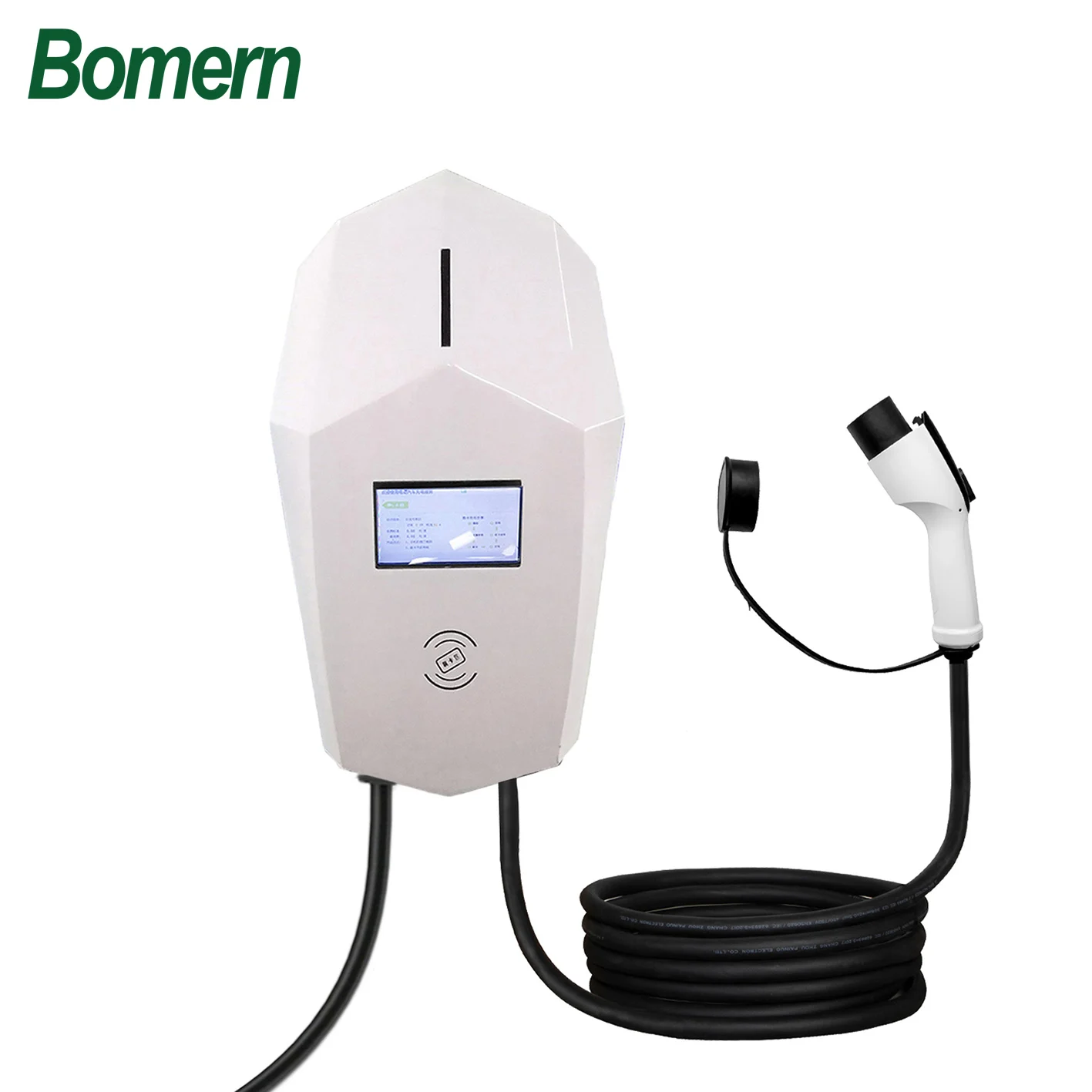 

Bomern 7kw 32A Single phase GBT electric car charger ev with LCD RFID