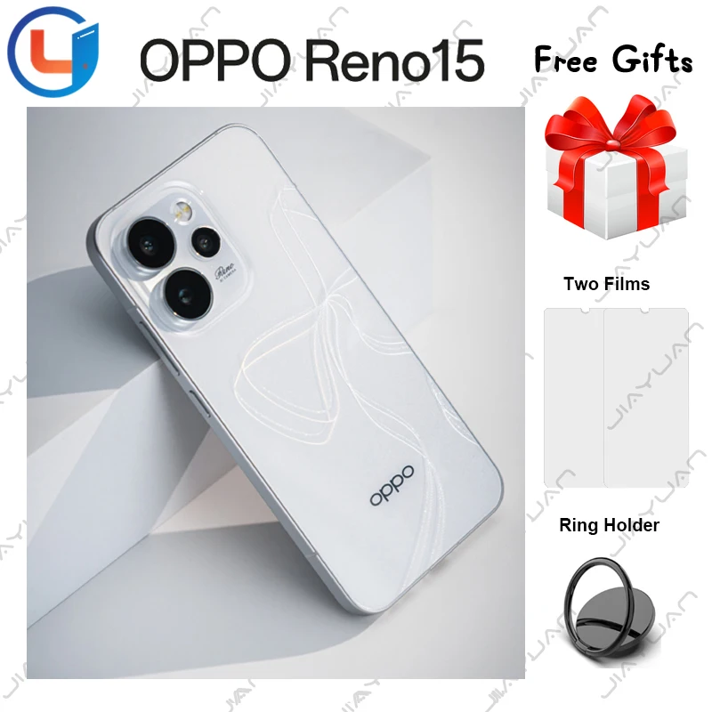 Original OPPO RENO 15 5G Smartphone 6.32 Inches AMOLED 120Hz Screen Dimensity 8450 Camera 200MP Battery 6200mAh Mobile Phone