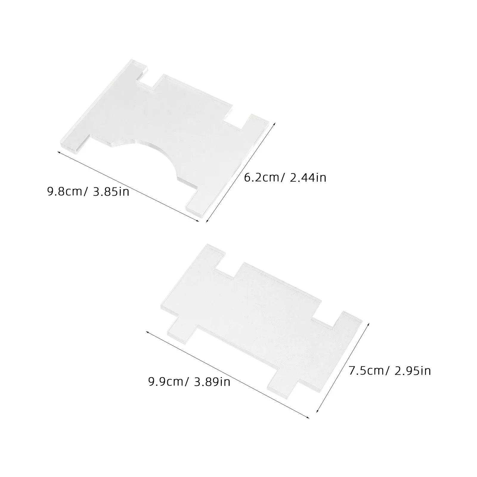 4Pcs Furniture Spacers Clear Acrylic Wall Protector Couch Bed Stoppers Adjustable Sofa Wall Guard Hardwood Floor