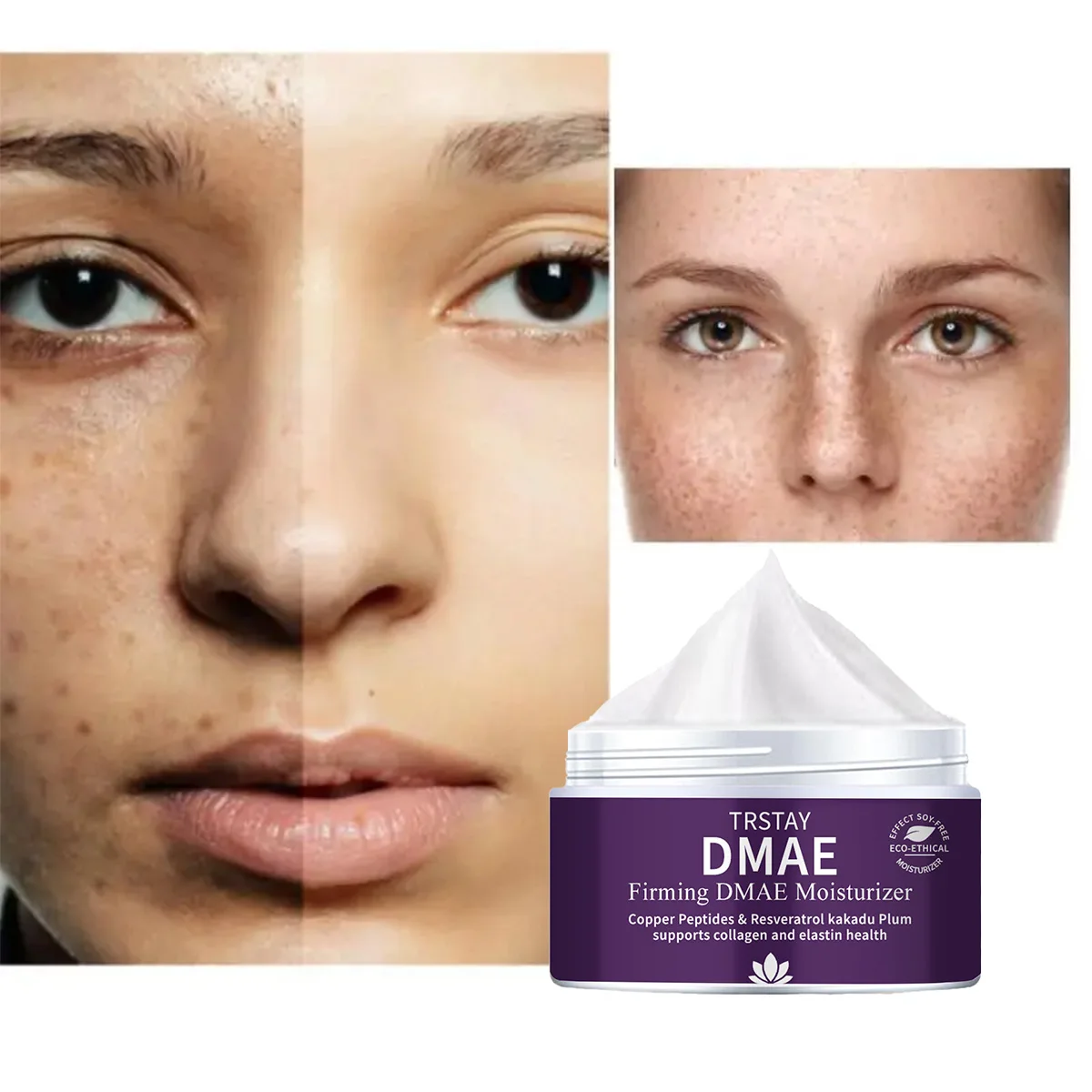 

TRSTAY Медный пептид Resveratrol Коллаген Укрепляющий увлажняющий крем для лица против морщин Отбеливающий уход за кожей для мам и детей