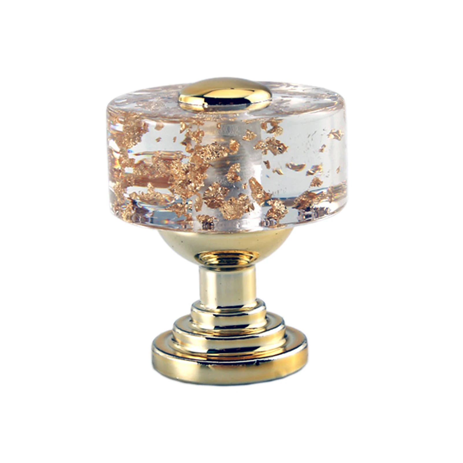Acrylic Cabinet Pull Handle Single Hole Design Luxury Style Plastic Door Handle for Home Furniture