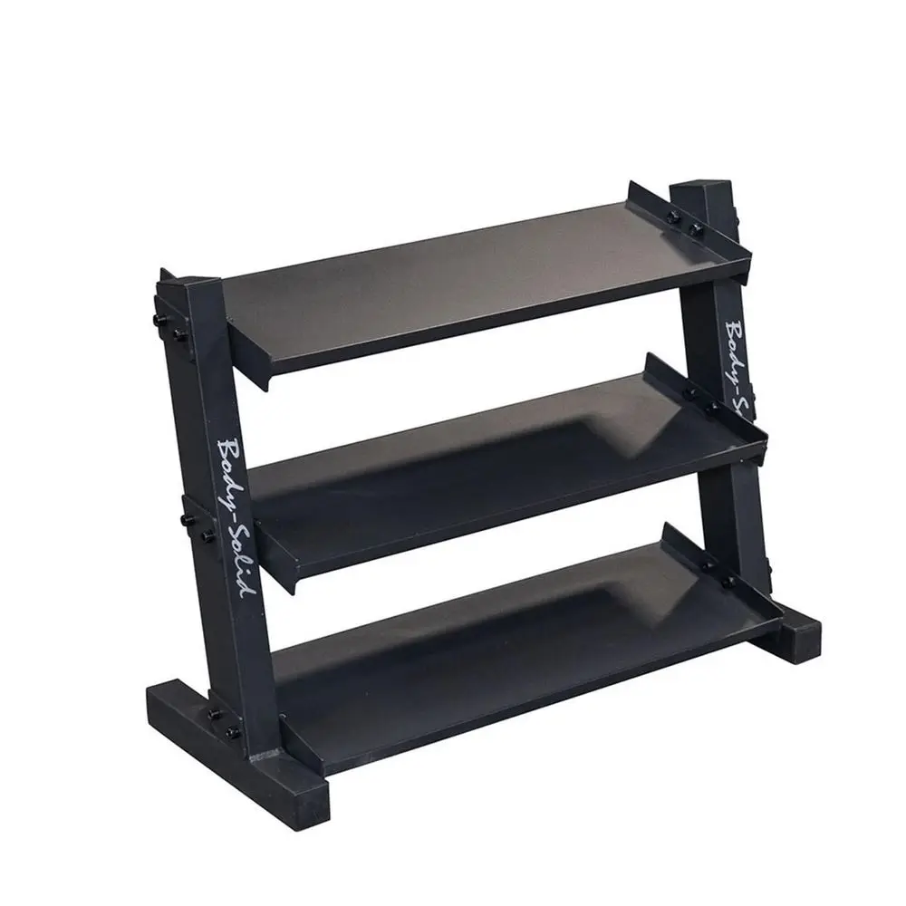 

GDR34B 3Tier Dumbbell Rack Storage for 12 Pairs Neoprene Vinyl Dumbbells 115 lbs, Dumbell Weight Rack Stand Only, Commercial an