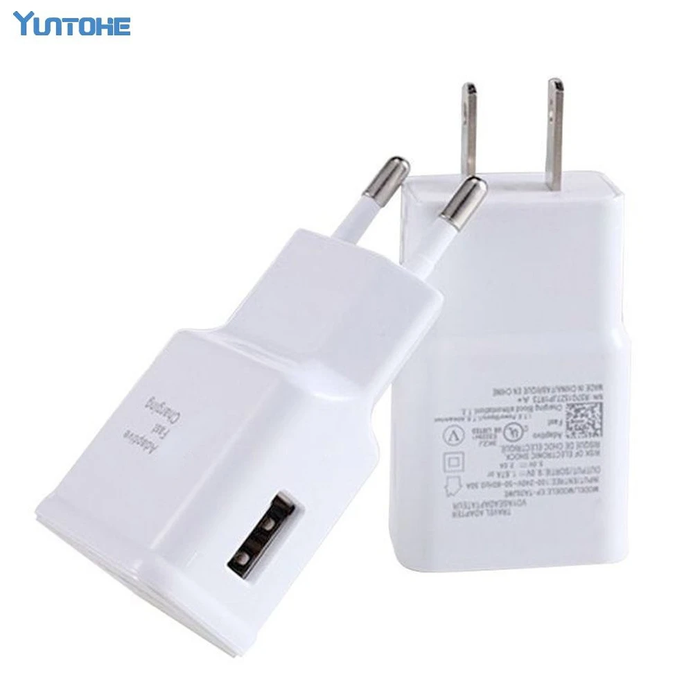 

200pcs /lot * Fast Charging 9V 1.67A 5V 2A EU US Plug USB Travel Wall Charger Adapter for Samsung S6 S7 EDGE Plus S5 Note 6 5 4