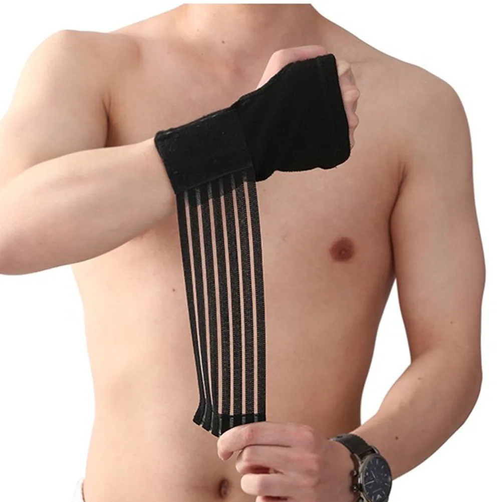 

2Pcs Wrist Support Brace Straps Fitness Hand Ties Protector Band Workout Wraps Latex Silk Gym Mens Ergonomic Supports Seamless