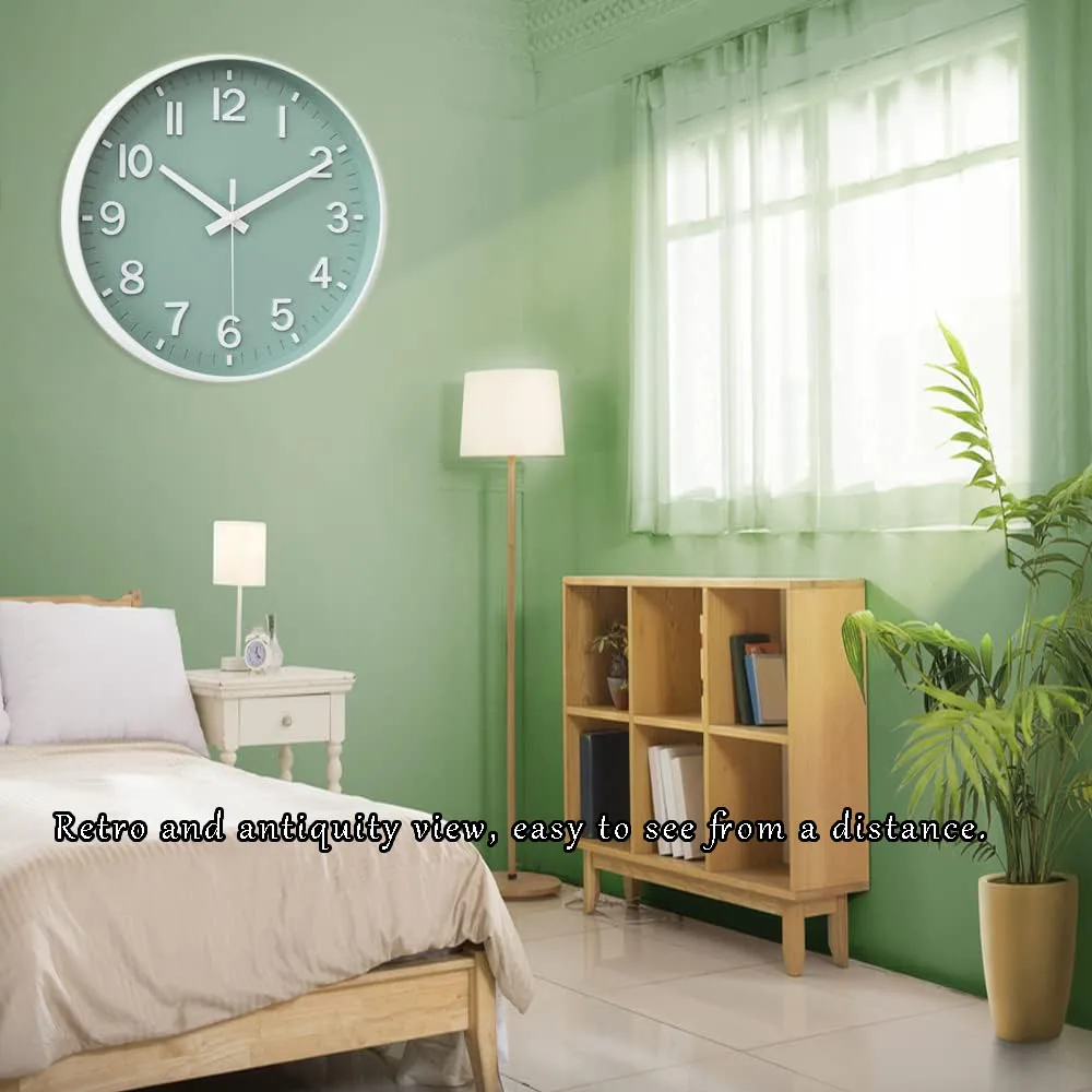 Modern Simple Punctual Wall Clock Simple Three-dimensional Silent Non-ticking Wall Clock for Study Bedroom Livinroom